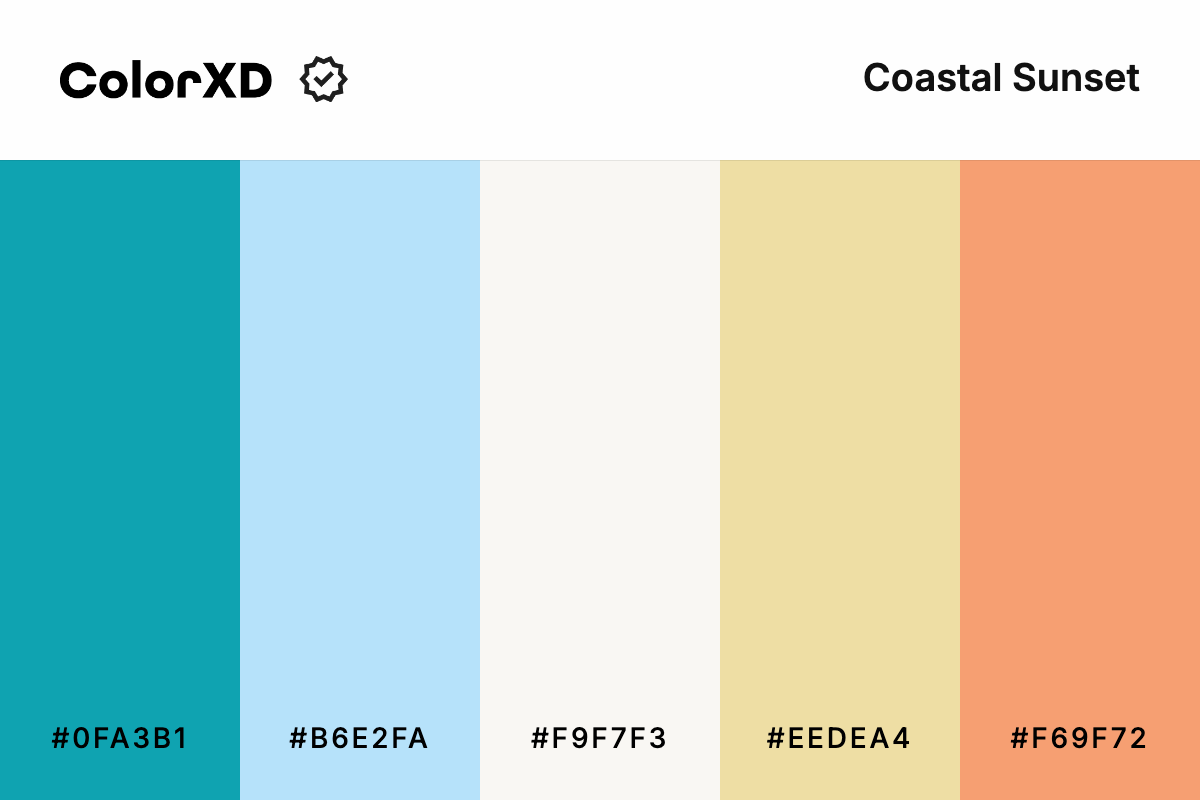 Coastal Sunset Color Palette