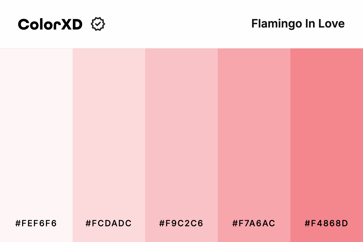 Flamingo In Love Color Palette