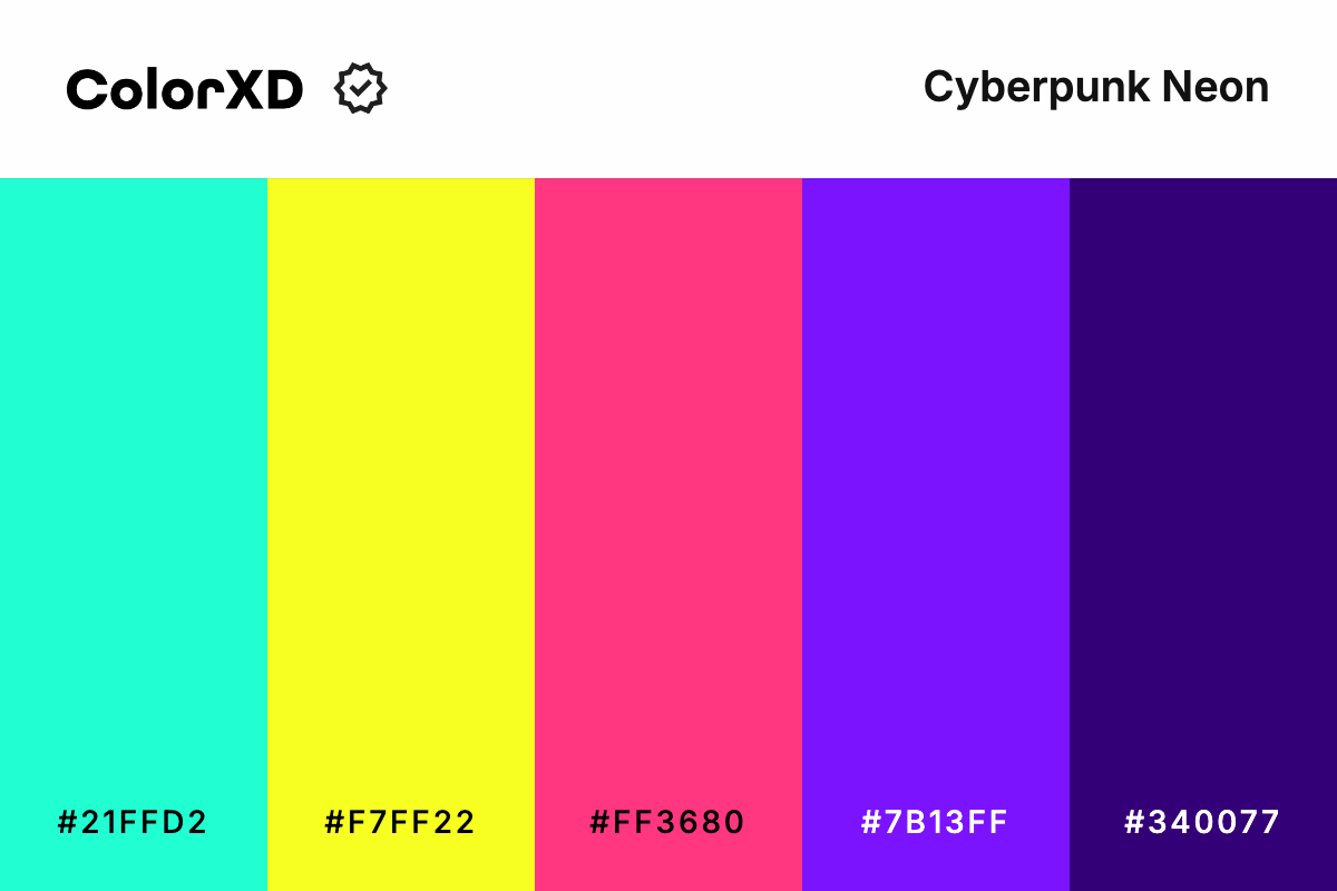 Cyberpunk Neon Color Palette
