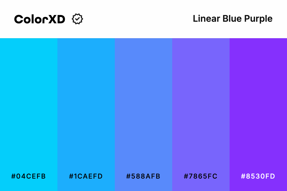 Linear Blue Purple Color Palette