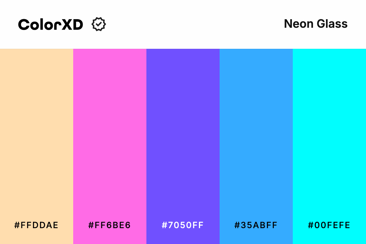 Neon Glass Color Palette