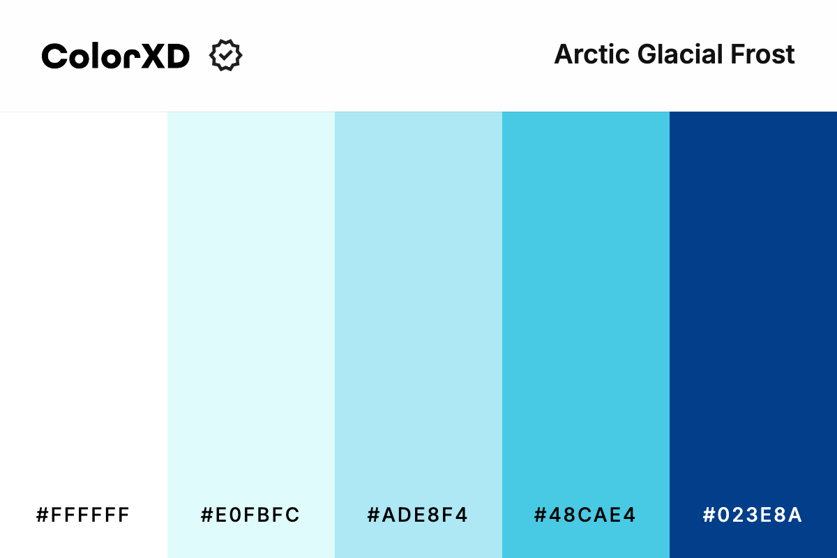 Arctic Glacial Frost Color Palette
