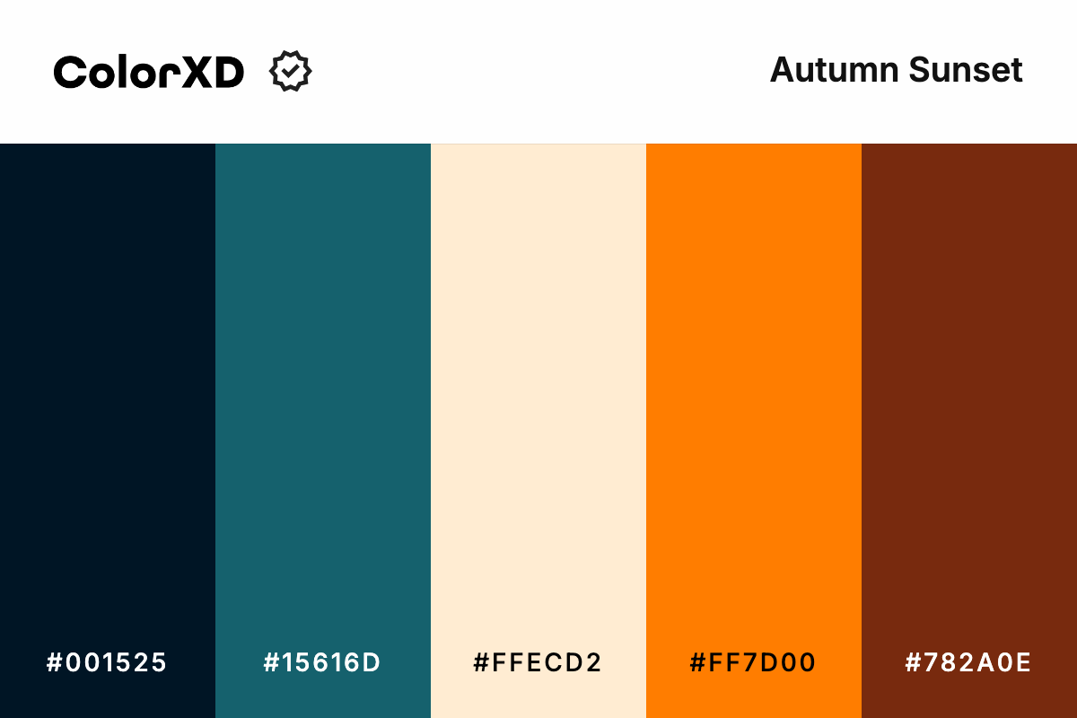 Autumn Sunset Color Palette