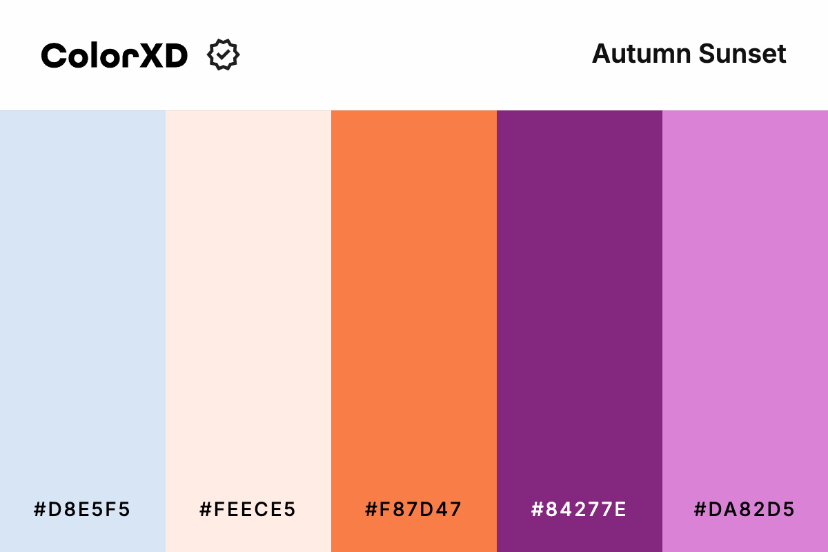 Autumn Sunset Color Palette