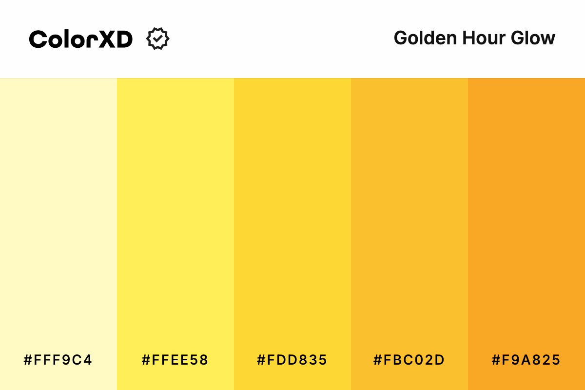 Golden Hour Glow Color Palette