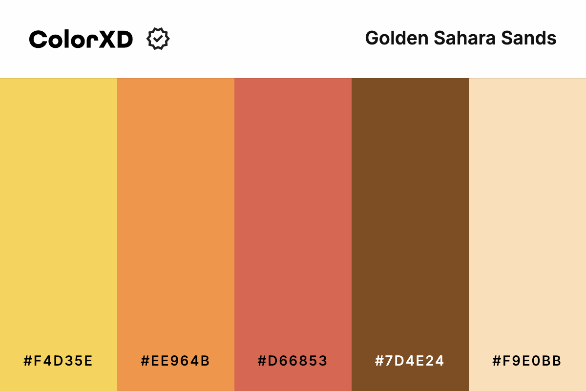 Golden Sahara Sands Color Palette