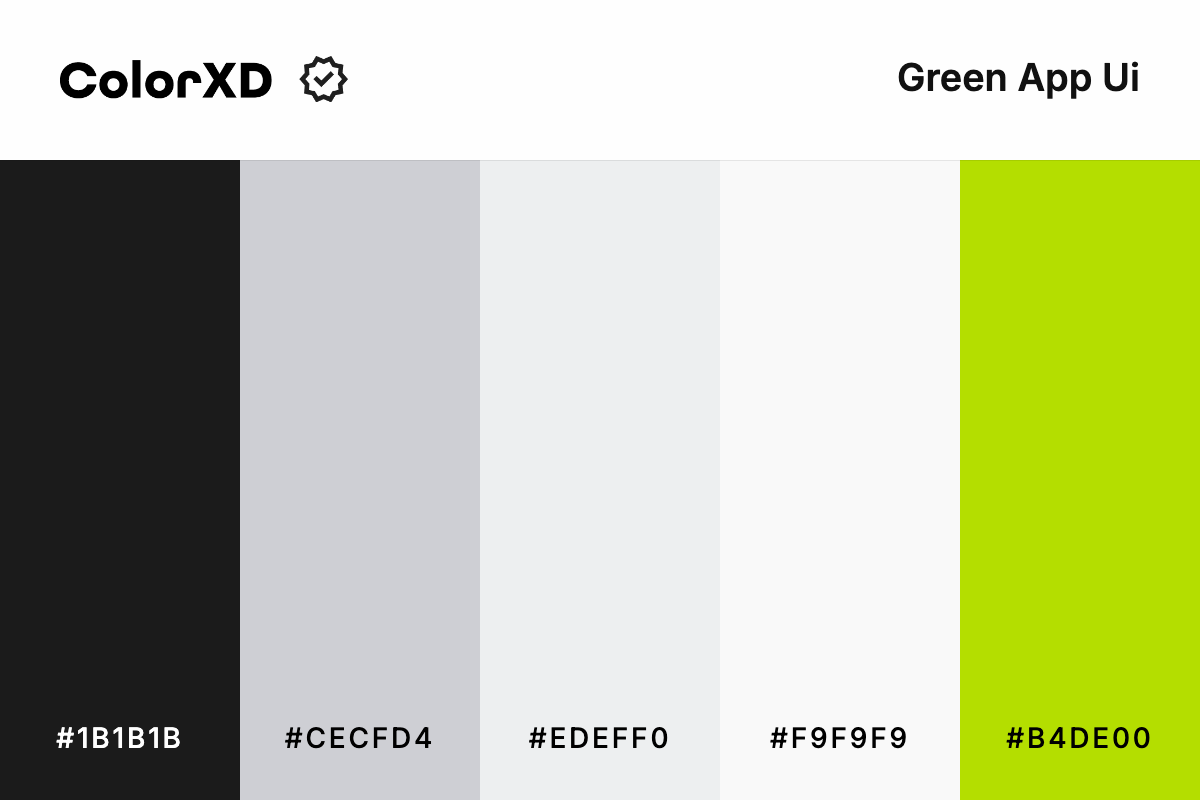 Green App Ui Color Palette