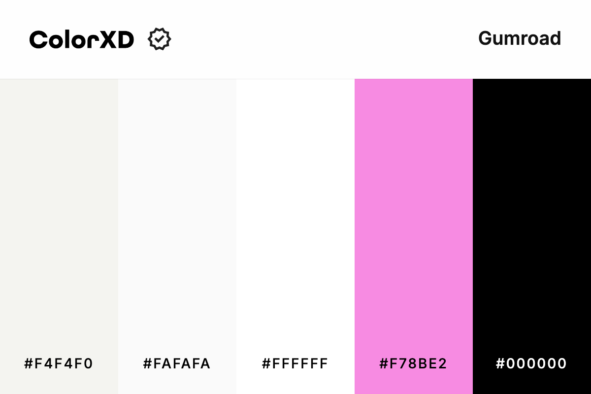 Gumroad Color Palette