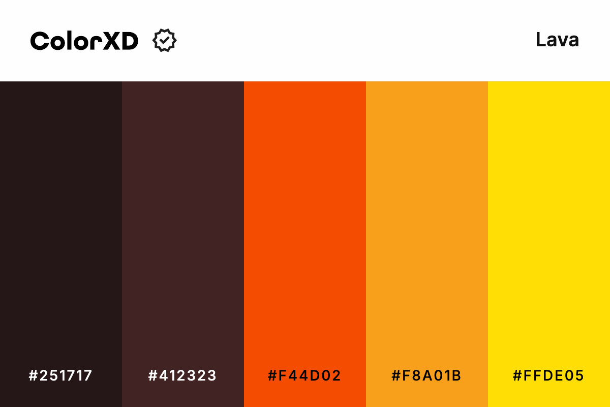 Lava Color Palette