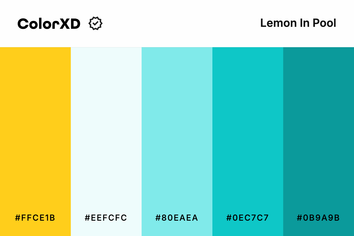 Lemon In Pool Color Palette