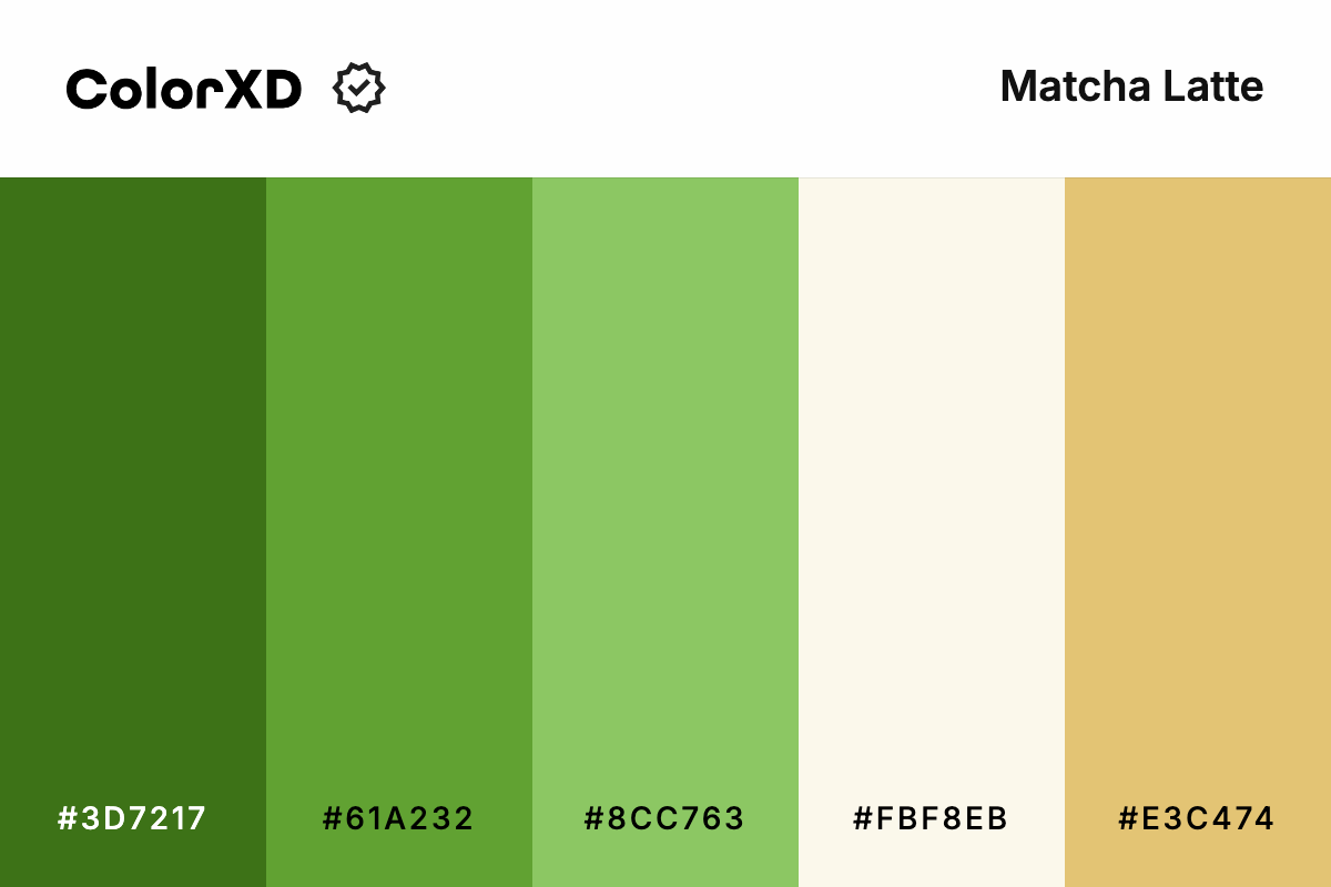 Matcha Latte Color Palette