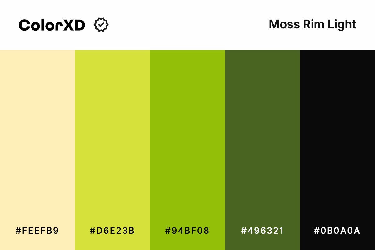 Moss Rim Light Color Palette