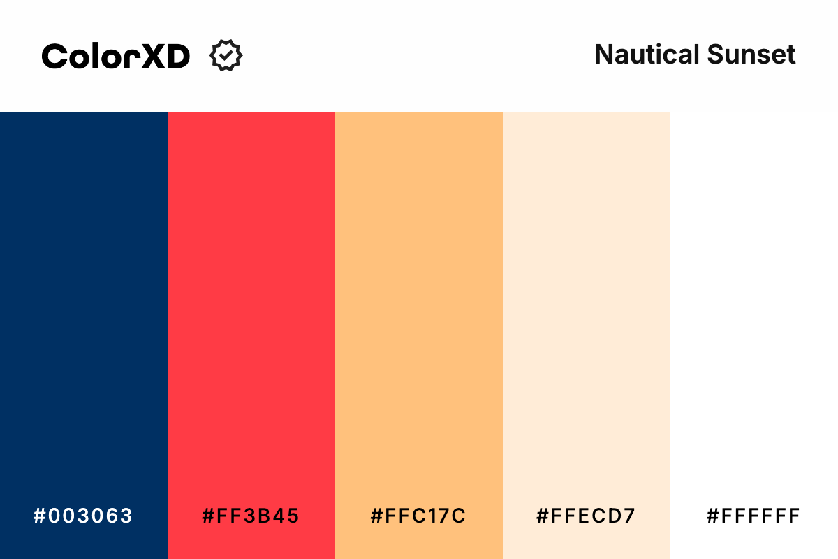 Nautical Sunset Color Palette