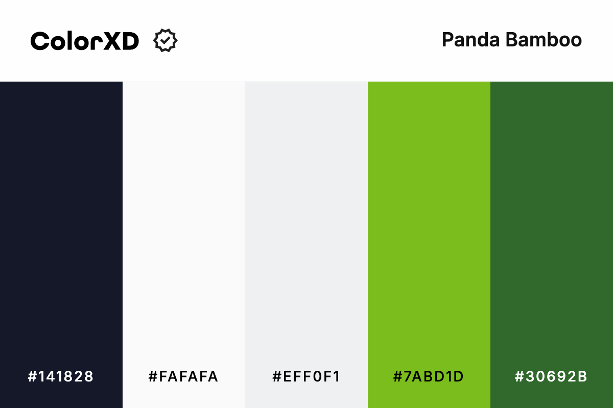 Panda Bamboo Color Palette