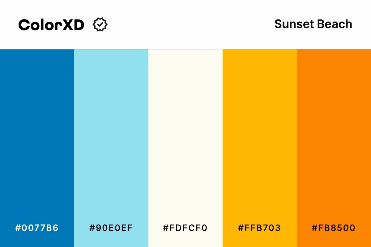 Sunset Beach Color Palette